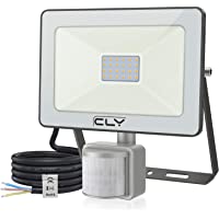Los mejores  - Proyector CLV 15W con sensor de movimiento-1500 LM Foco LED para exterior con sensor de movimiento PIR ，3000K IP66…